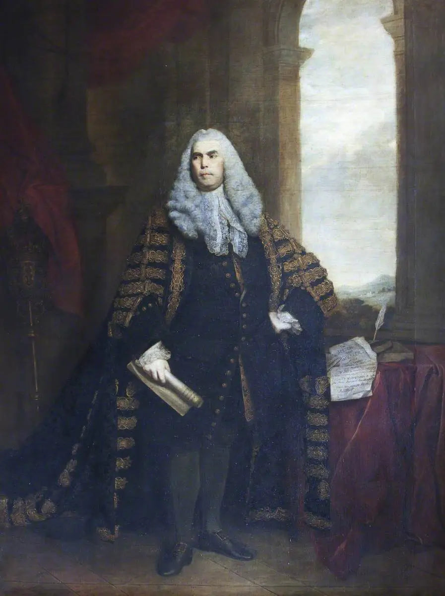 Saygıdeğer Sir John Cust, Pinchbeck 3. baroneti ve Humby 6. baroneti (1718-1770), başkan kıyafetinde - Joshua Reynolds