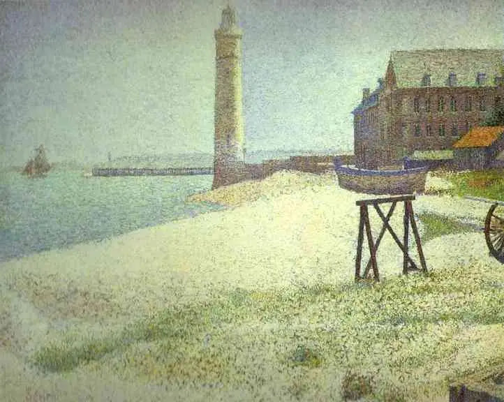 Hastane ve Fener, Honfleur - Georges Seurat