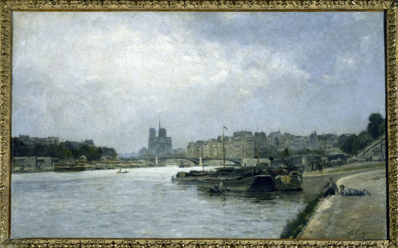 Austerlitz Köprüsü'nden Görünen Cité Adası ve Saint-Louis Adası - Stanislas Lépine