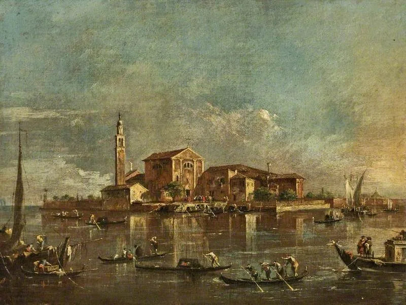 San Giorgio in Alga Adası, Venedik, İtalya - Francesco Guardi