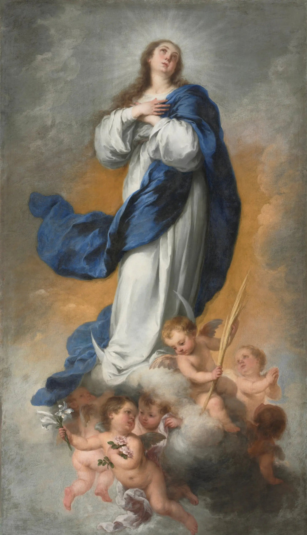L'Immaculée Conception - Bartolomé Esteban Murillo image 1 copie peinte à la main à l’huile