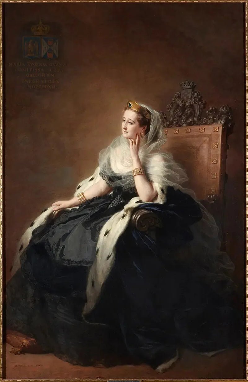 İmparatoriçe Eugénie Saray Elbisesiyle - Franz Xaver Winterhalter