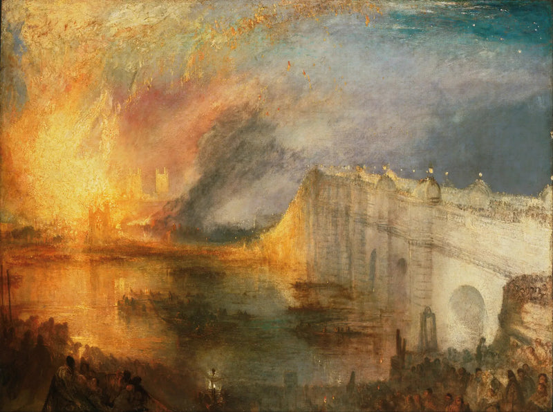 Lordlar ve Avam Kamarası'nın Yangını, 16 Ekim 1834 - J. M. W. Turner