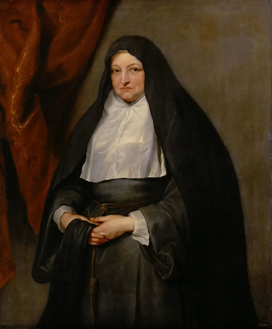 İnfante Isabelle Claire Eugénie d'Autriche rahibe olarak - Antoine van Dyck