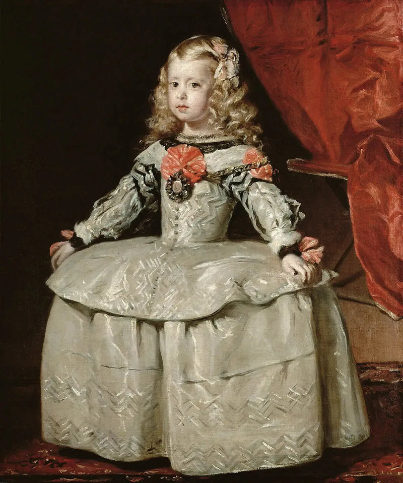 Beyaz elbiseli Prenses Marguerite - Diego Velázquez