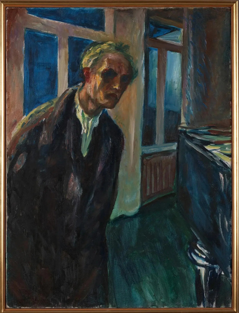 Uykusuz (otoportre) - Edvard Munch