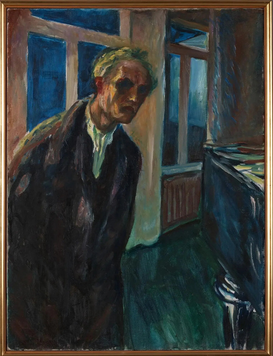 Uykusuz (otoportre) - Edvard Munch
