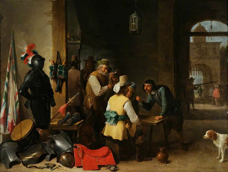 Bir nöbet odasının içi - David Teniers le Jeune