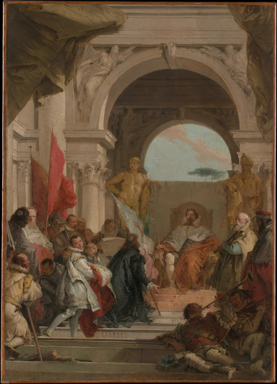 Harold Piskoposunun Franconie Dükü olarak görevlendirilmesi - Giovanni Battista Tiepolo