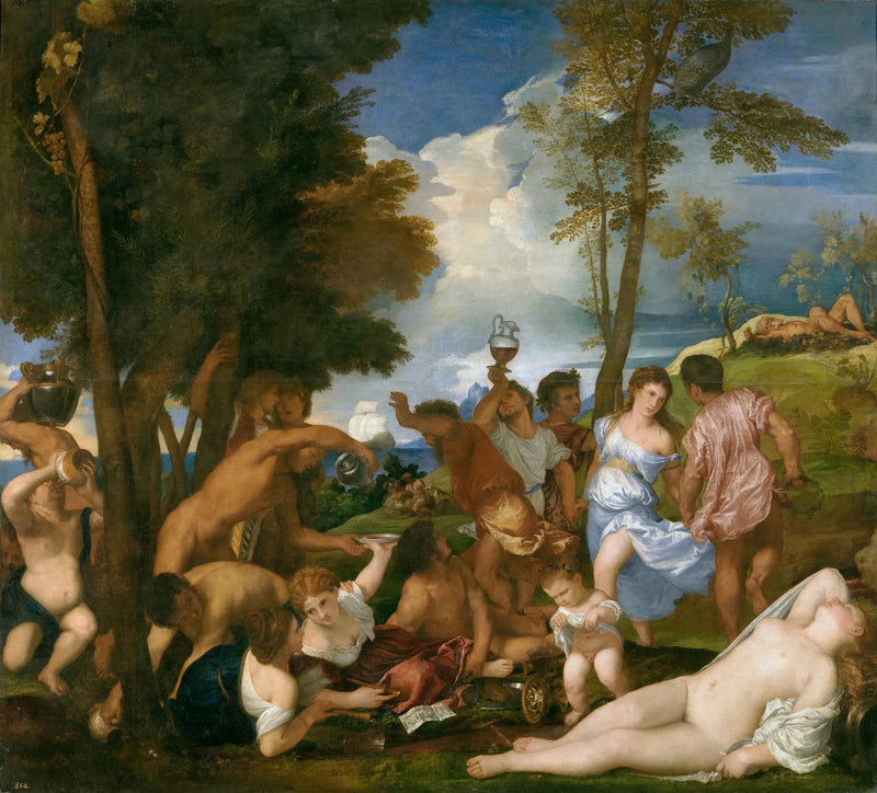 Andriens'in Bacchanale - Titian
