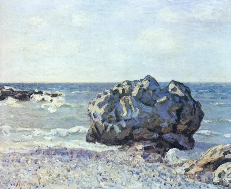 Langland Koyu, Storr's Kayası, Sabah - Alfred Sisley
