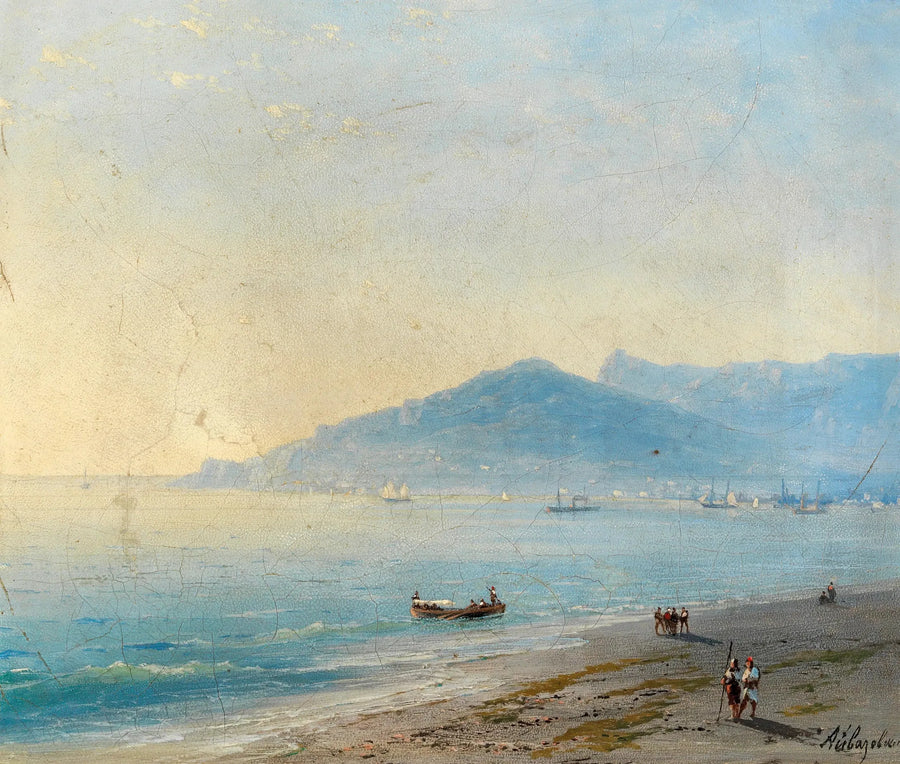 Yalta Körfezi ve Magobi Dağları ile Ai Petri - Ivan Aïvazovski