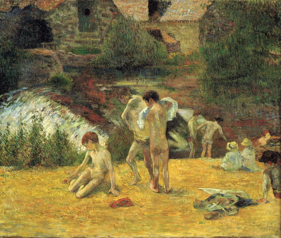 Aşk Ormanı Değirmeninde Yüzme - Paul Gauguin