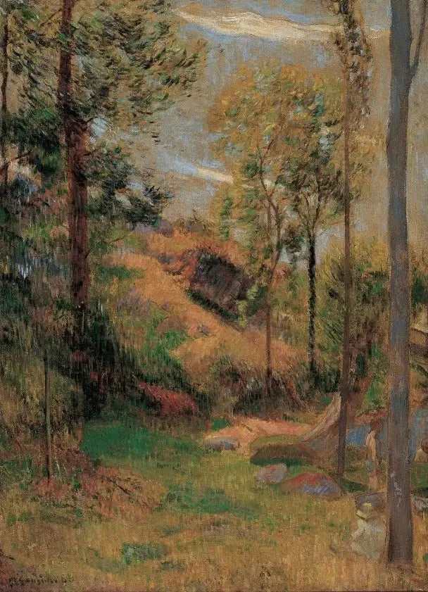 Pont-Aven Limanı Önünde Yüzme - Paul Gauguin