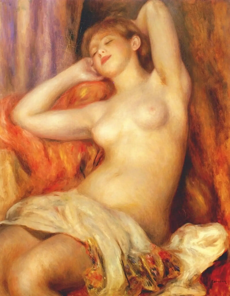 Uyumakta Olan Yüzücü - Pierre-Auguste Renoir