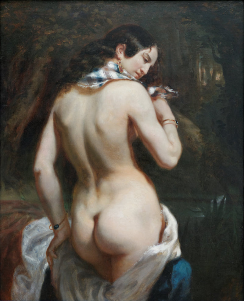 La banyo (arkadan görünüm) - Théodore Chassériau
