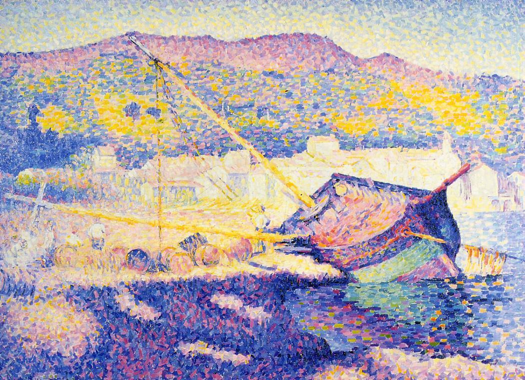 La barque bleue - Henri-Edmond Cross