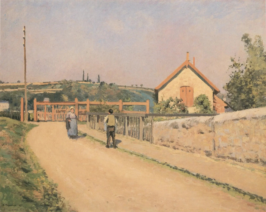 Demiryolu Barajı Pâtis'te, Pontoise Yakınlarında - Camille Pissarro