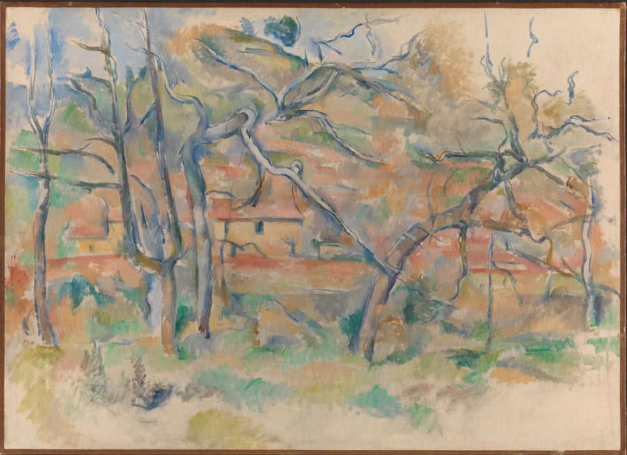 Valcros Ovası'nda La Bastide La Durane I - Paul Cézanne