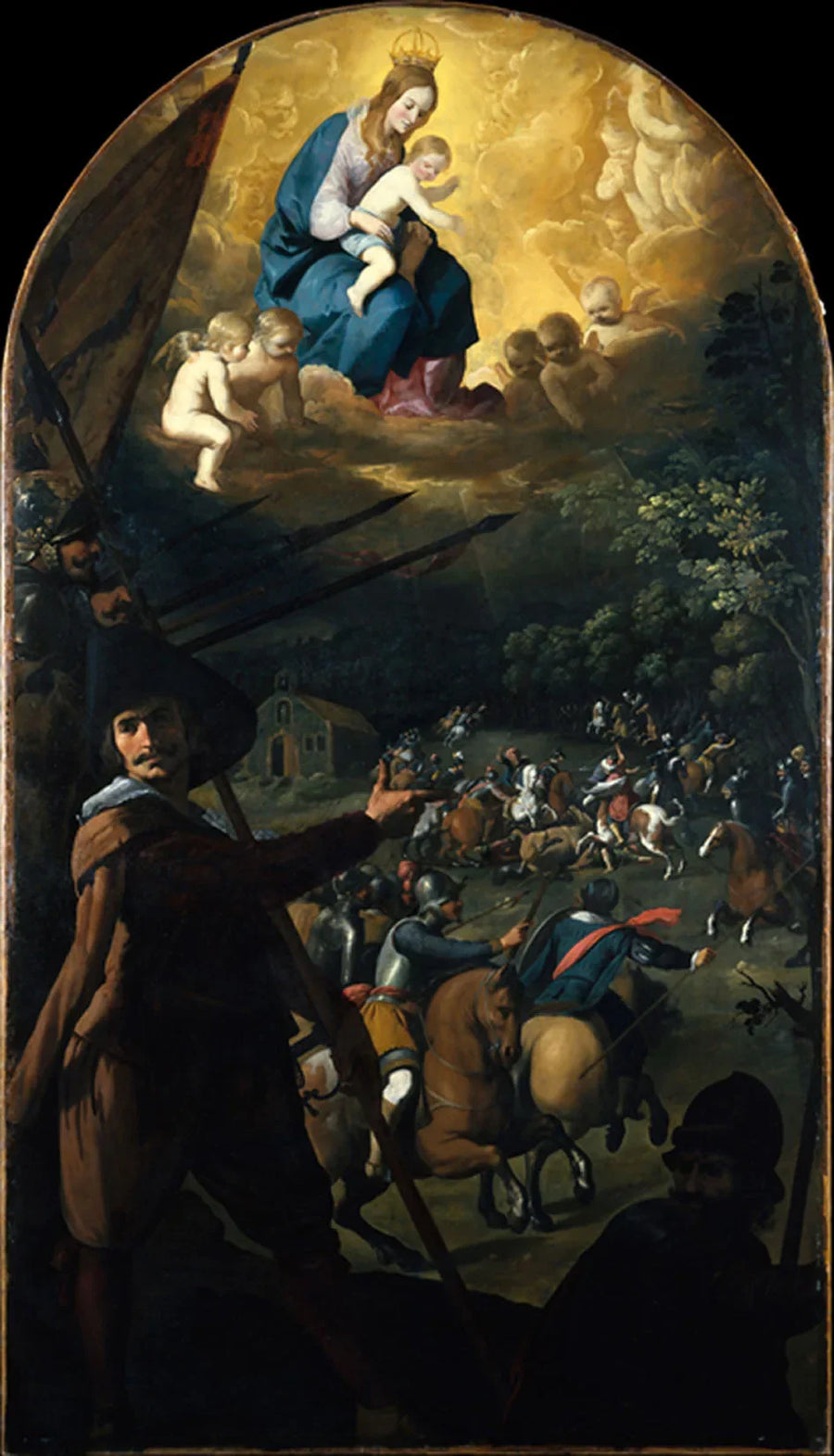 El Sotillo'daki Hristiyanlar ve Maurlar Arasındaki Savaş - Francisco de Zurbarán