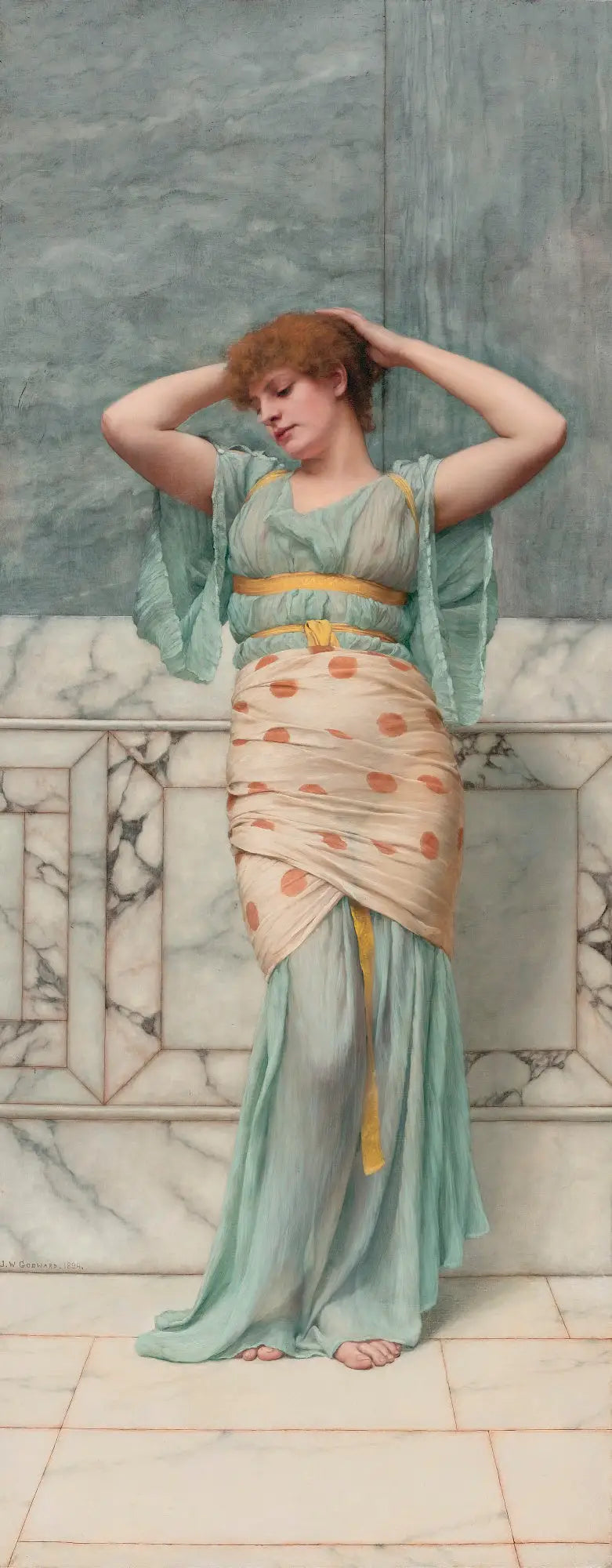 Mermer Odada Güzellik - John William Godward