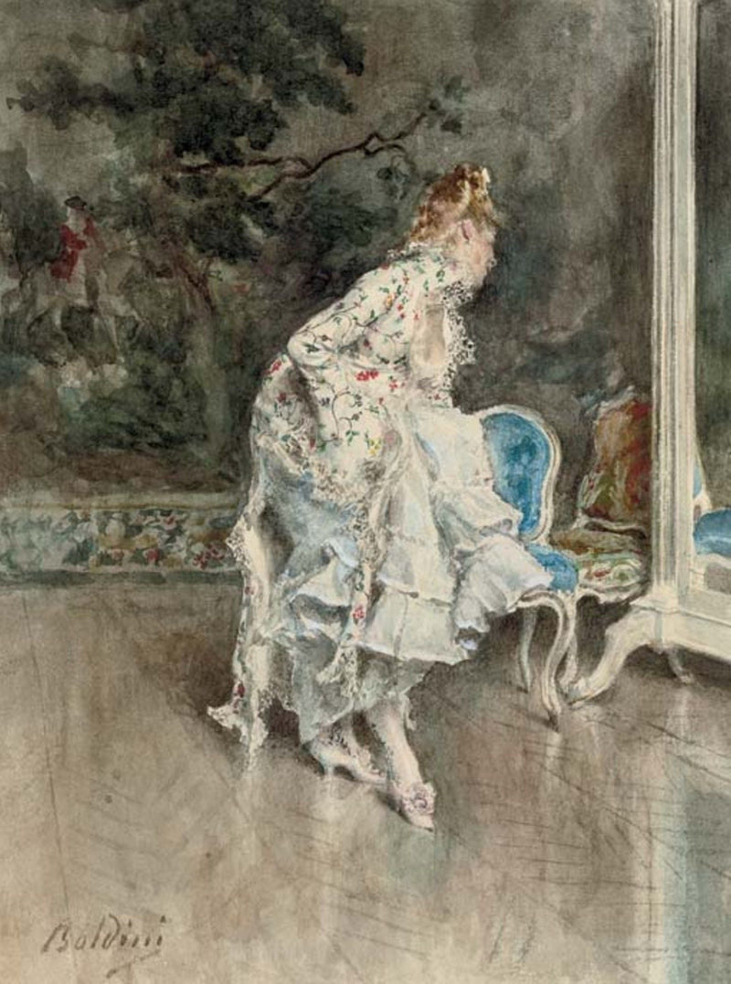 Ayna Önünde Güzellik - Giovanni Boldini