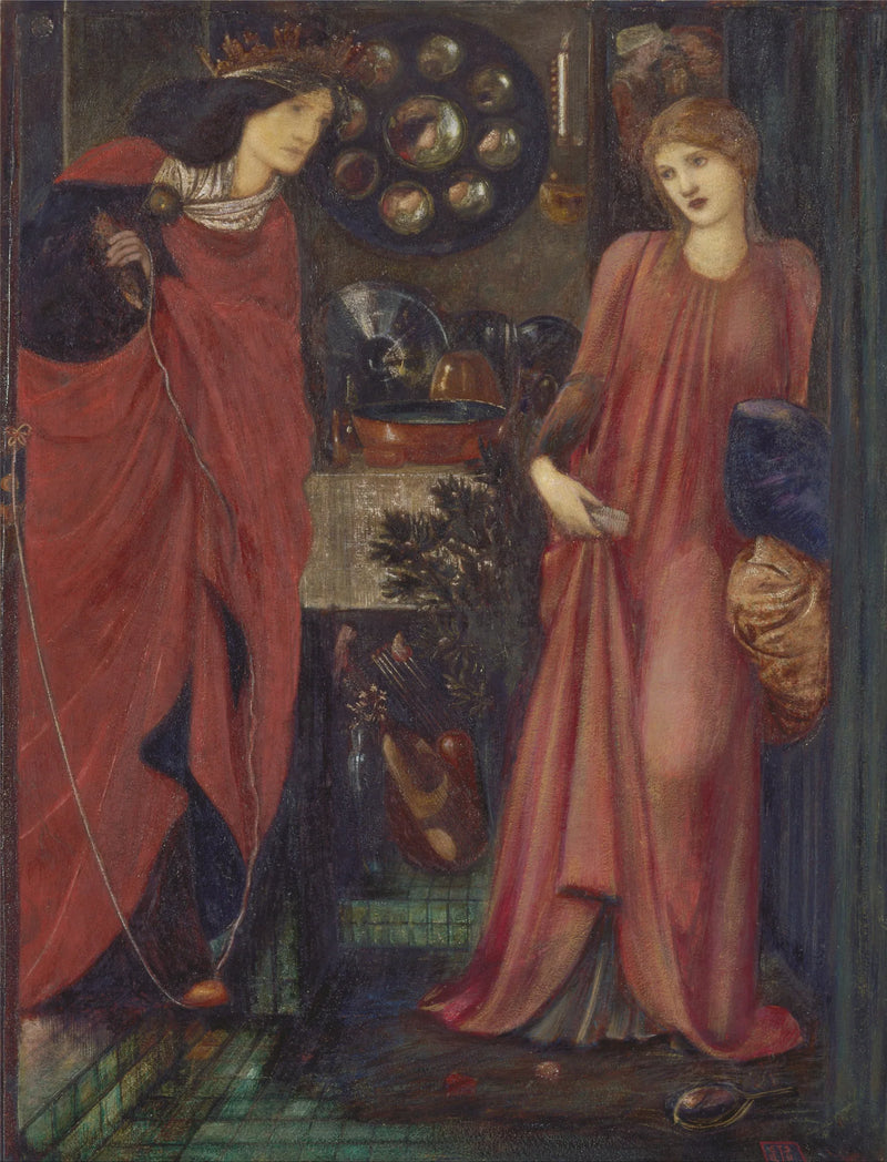 Güzel Rosamund ve Eleanor Kraliçe - Edward Burne-Jones