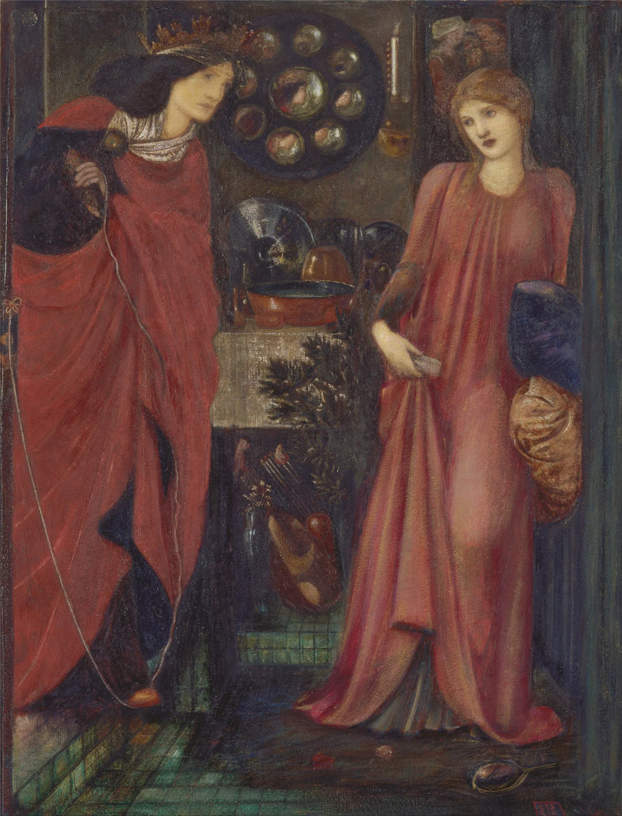 Güzel Rosamund ve Eleanor Kraliçe - Edward Burne-Jones