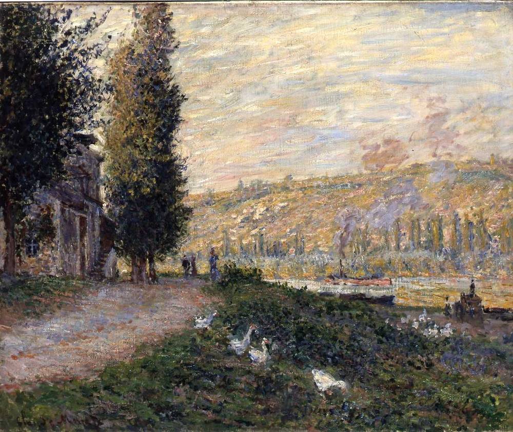 Reproduction du tableau « La berge à Lavacourt - Claude Monet » par Alpha Reproduction en peinture à l’huile