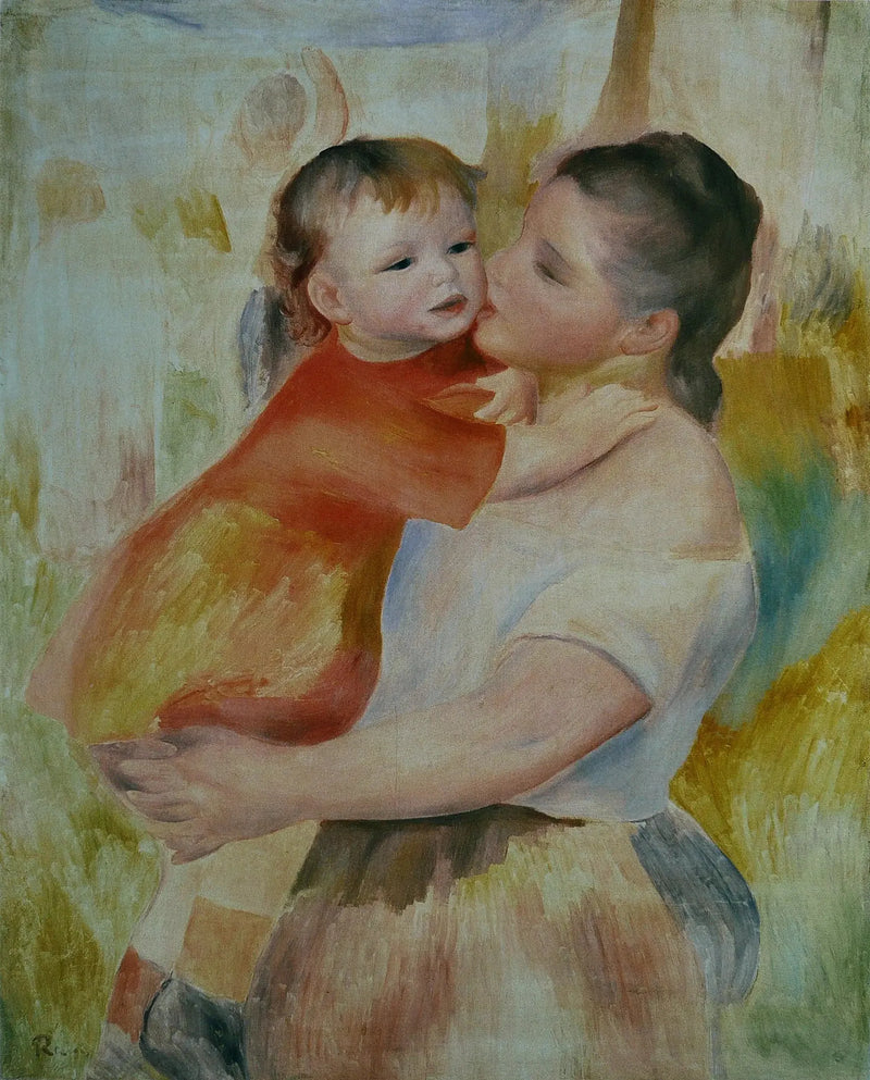 Çamaşırcı ve Çocuğu - Pierre-Auguste Renoir