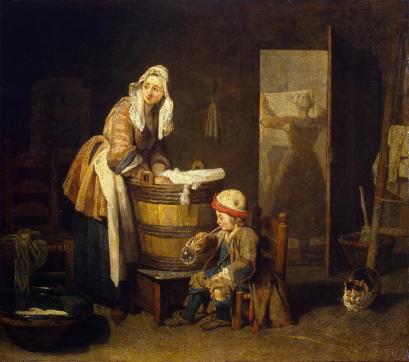 La Blanchisseuse - Jean Simeón Chardin