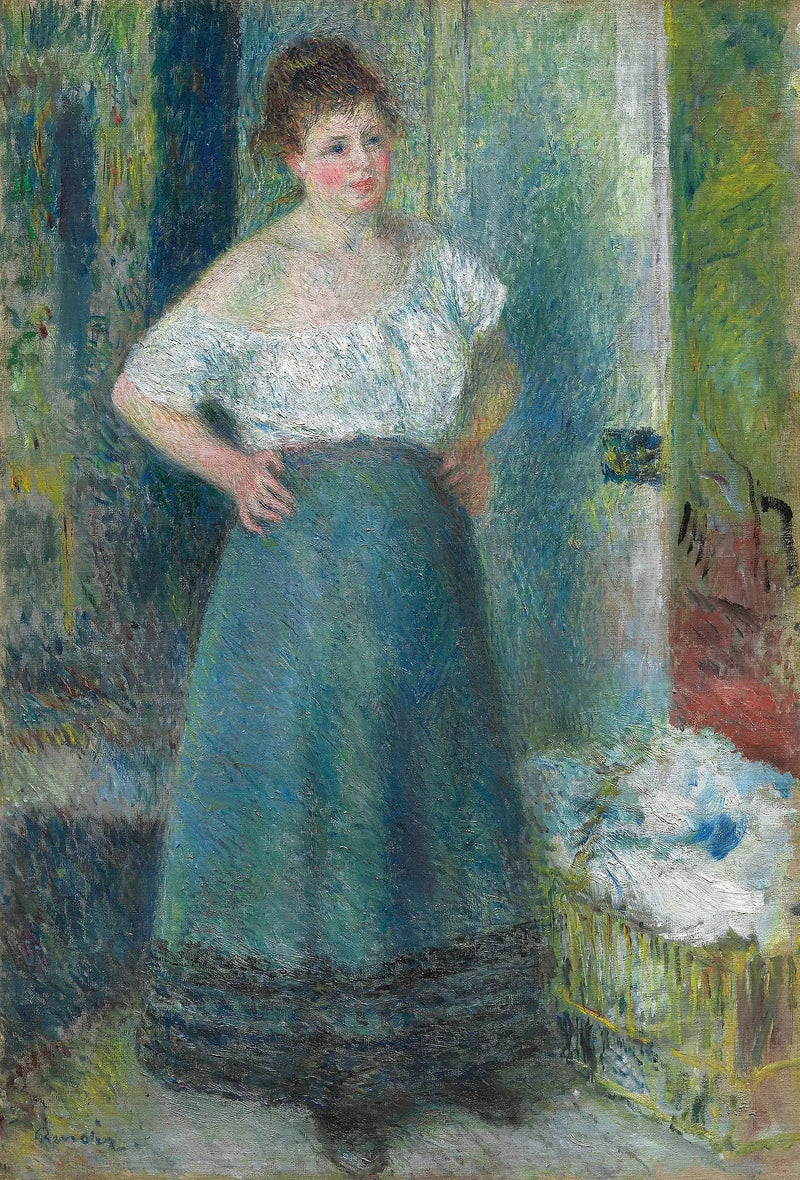 Çamaşırcı - Pierre-Auguste Renoir