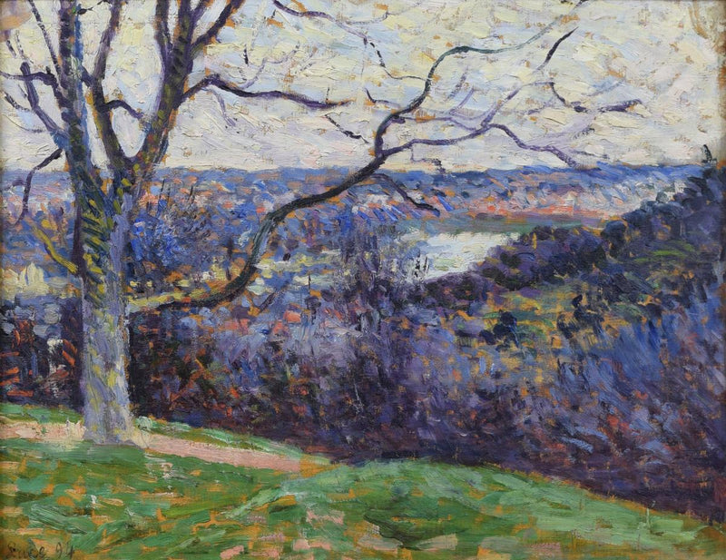 Herblay yakınlarındaki Seine kıvrımı - Maximilien Luce