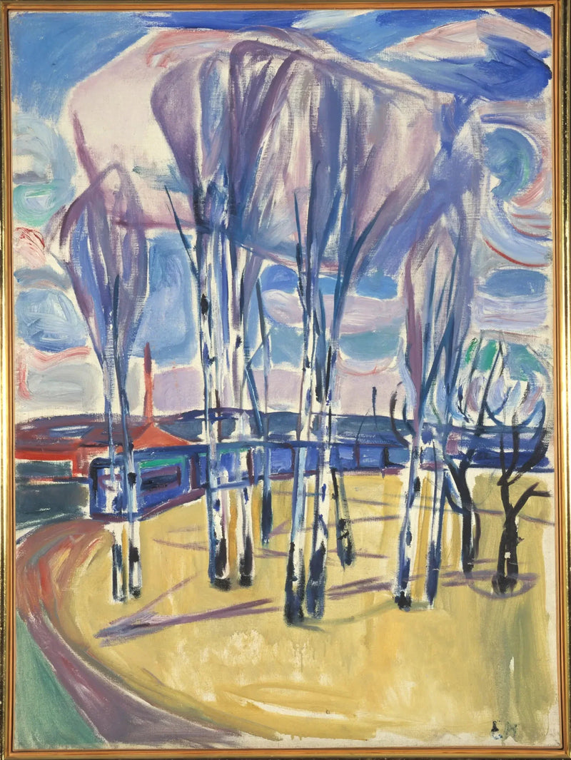 Skøyen'deki Tramvay Dönüşü - Edvard Munch