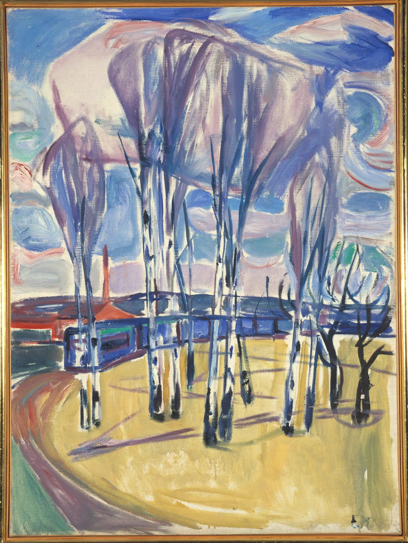 Skøyen'deki Tramvay Dönüşü - Edvard Munch