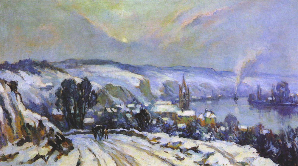 La Bouille sous la Neige - Robert Antoine Pinchon - Alpha Reproduction