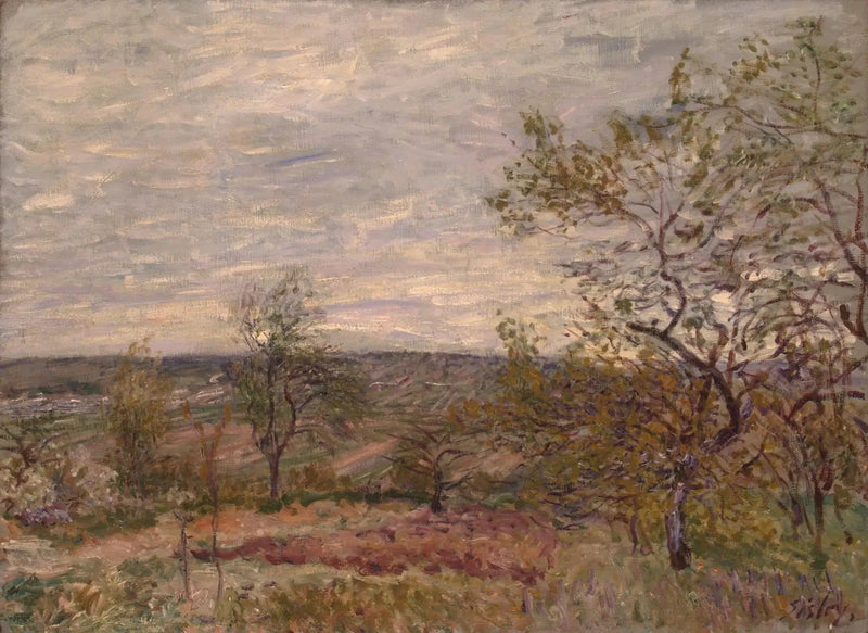 Veneux'teki Manzara - Alfred Sisley