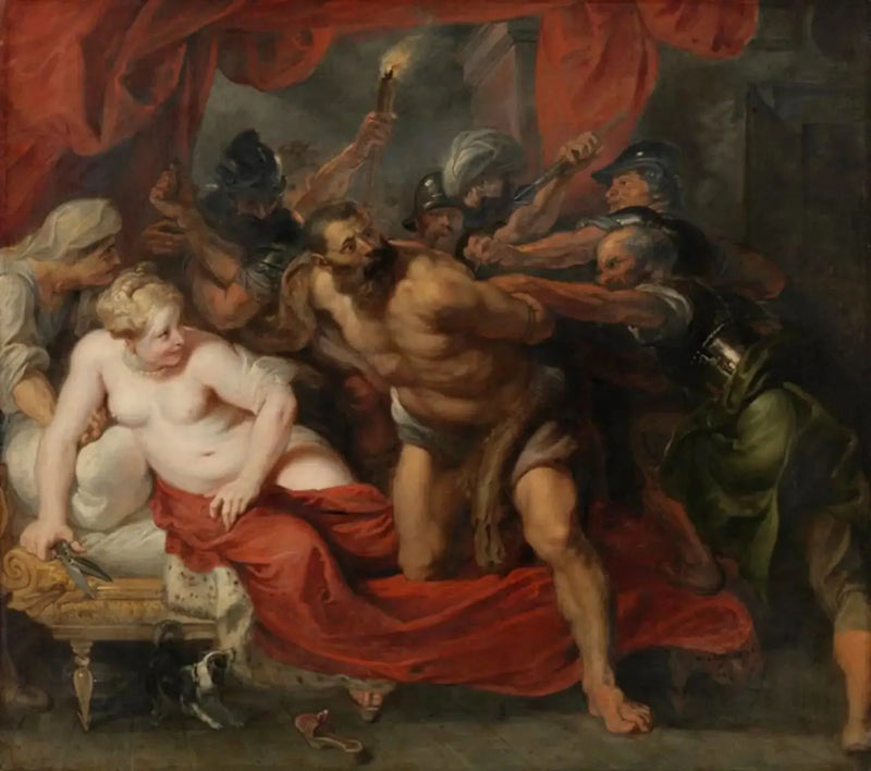 Samson'un Yakalanması (Hakimler 16:19-21), yaklaşık 1620 - Peter Paul Rubens