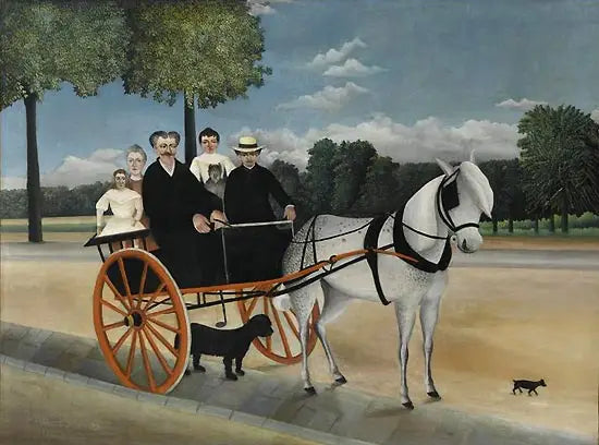 Babası Junier'in Araba Arabası - Henri Rousseau
