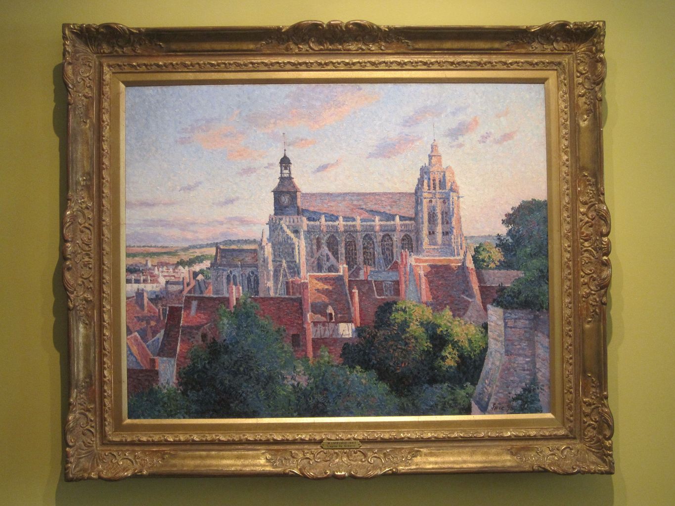 La cathédrale de Gisors, vue des remparts - Maximilien Luce