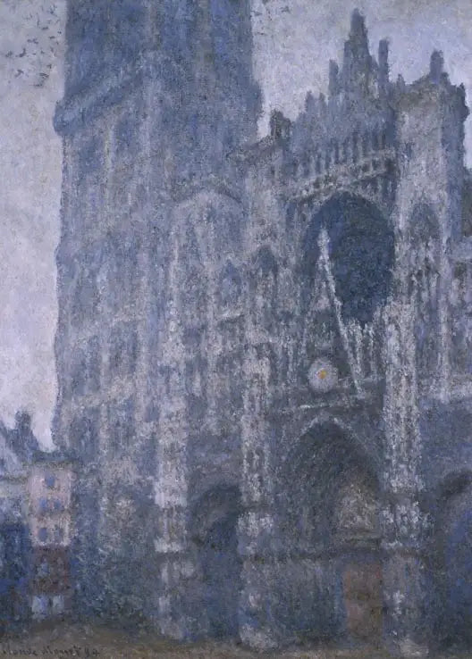 Rouen Katedrali, Albane Kapısı ve Kulesi, Gri Hava - Claude Monet