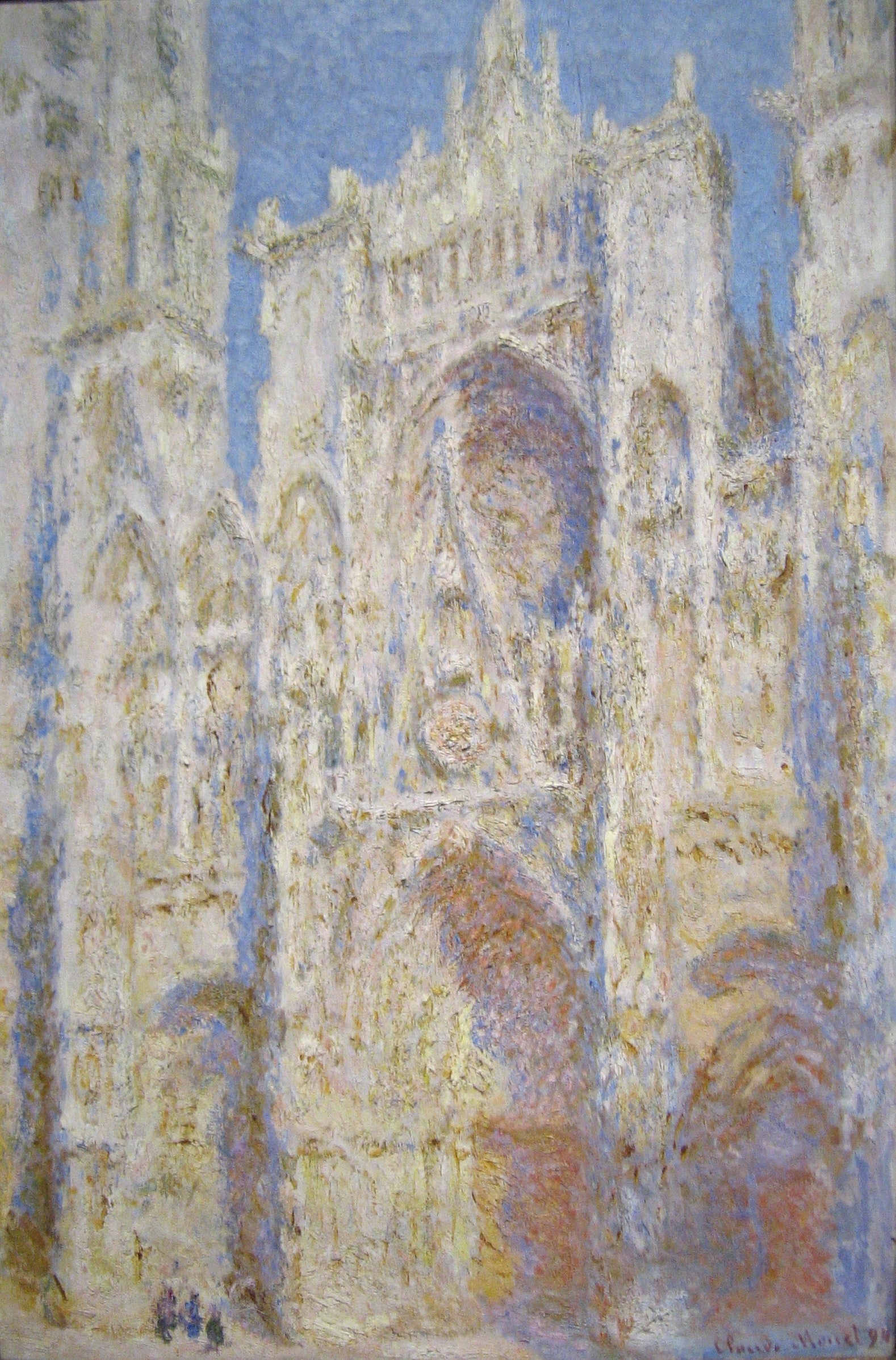 Reproduction du tableau « La Cathédrale de Rouen, le Portail, Soleil - Claude Monet » par Alpha Reproduction en peinture à l’huile