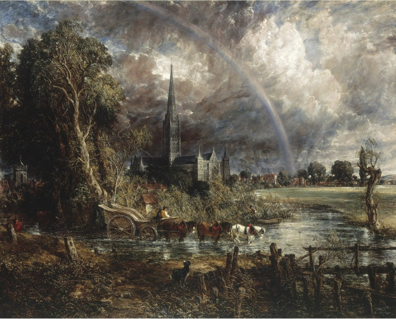 Salisbury Katedrali Çayırlarından Manzara - John Constable