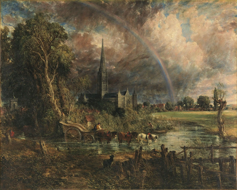 Salisbury Katedrali Çayırdan Görünüm - John Constable