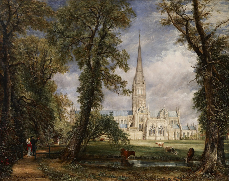 Salisbury Katedrali, piskopos bahçelerinden görünüm - John Constable