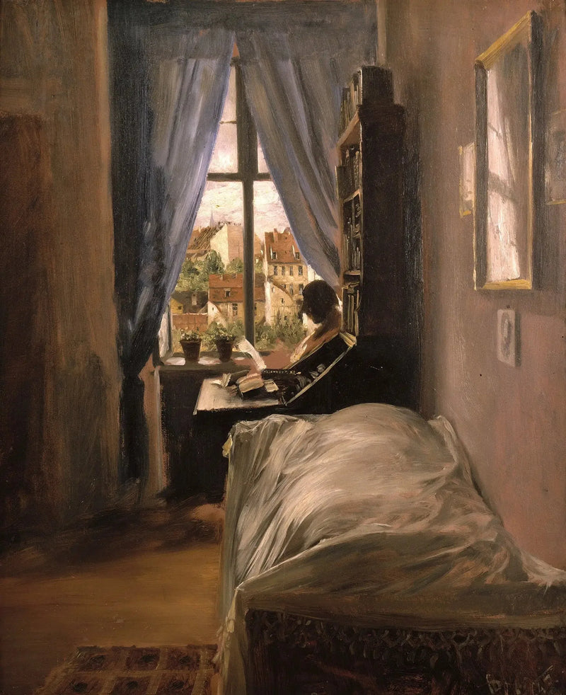 Ritterstraße'deki sanatçının odası - Adolph von Menzel