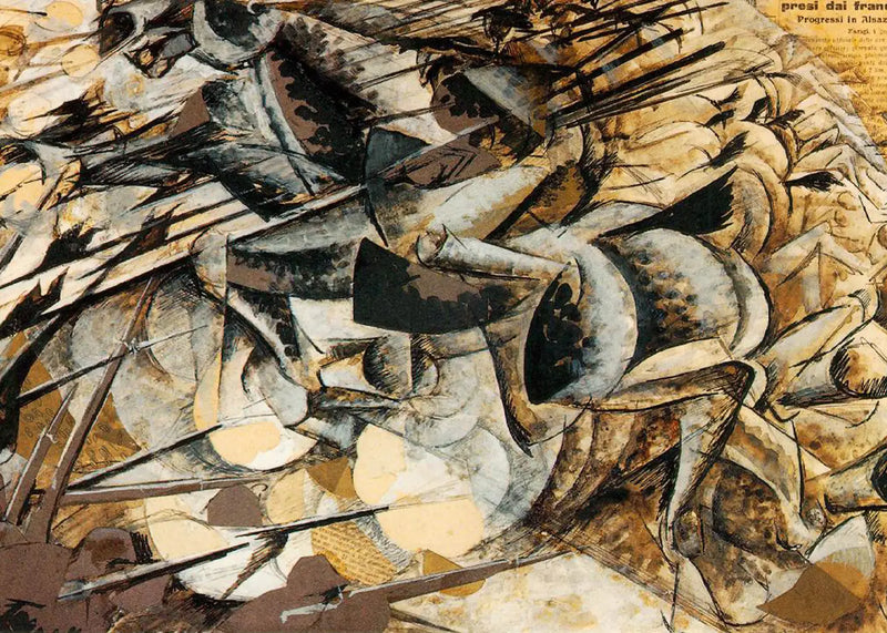 Lançerilerin Yükü - Umberto Boccioni