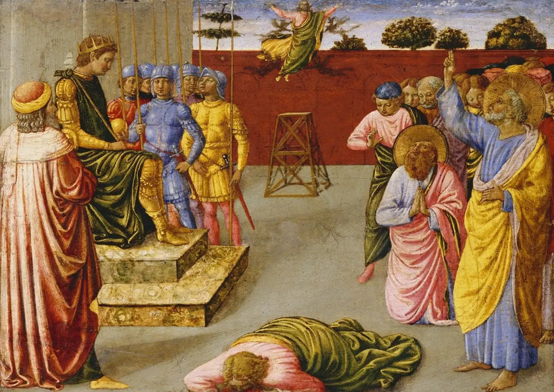 Simon Büyücü'nün Düşüşü - Benozzo Gozzoli