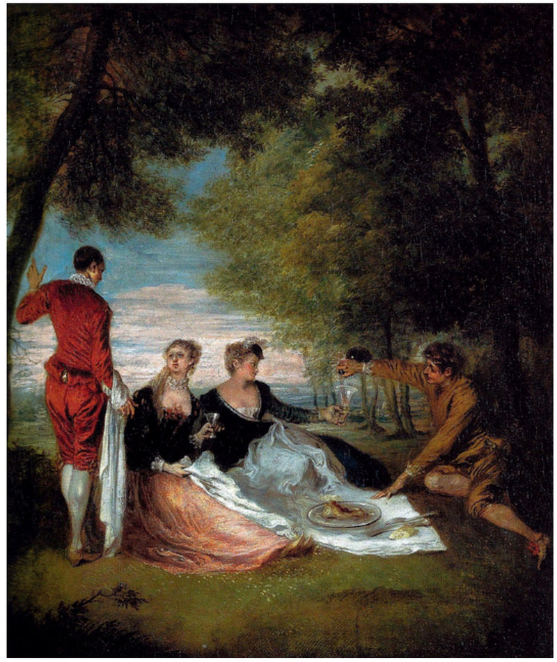 Çim Üzerinde Atıştırmalık - Antoine Watteau