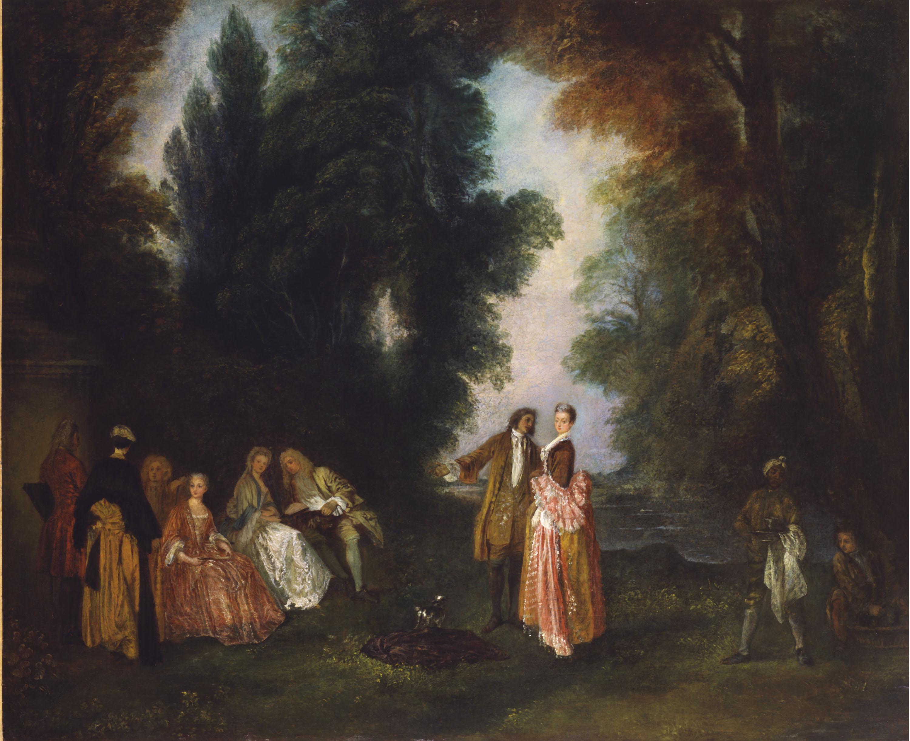 La Conversation - Antoine Watteau - Alpha Reproduction